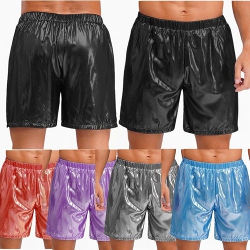 Men shiny elastic waist - uk,