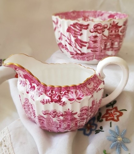 Antique copeland spode pink - copeland,