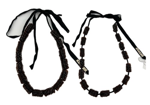 Marni black tie ribbon