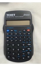 Retro TEXET Fx500 Scientific Calculator With Hard Plastic Shell Cover 