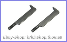 LEGO 2 x Sword Uruk Shark - 10050 - Minifig Sword Pearl Dark Gray - NEW / NEW