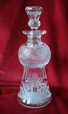 Edinburgh Crystal Thistle Pattern - Wine Decanter (signed)