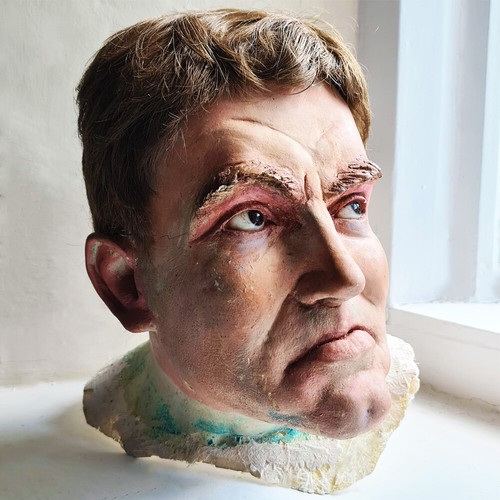 Vintage museum mannequin head - vintage,