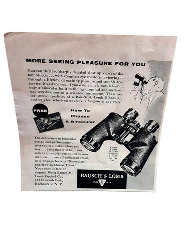 1955 bausch lomb binoculars - lomb,