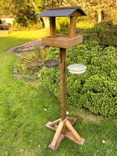 Tall Wooden Bird Table Garden Feeders Feeding Station  Heavy Duty 160cm High