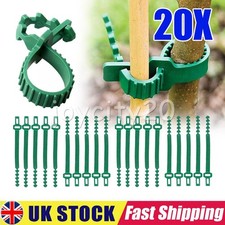 20PCS Tree Ties Heavy Duty Super Soft PE Plant Support Straps Adjustable 25cm UK