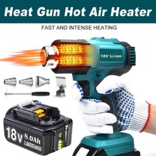 2200W Cordless Hot Air Electric Heat Gun / 8.0Ah 6.0Ah Battery For Makita 18V UK