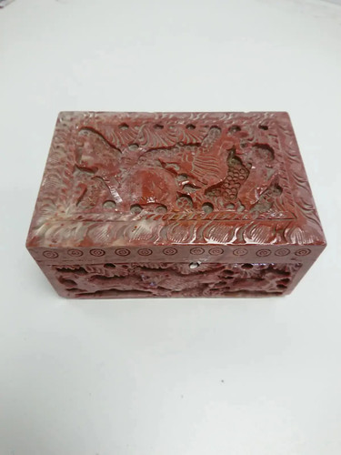 Vintage hand carved red - hand,