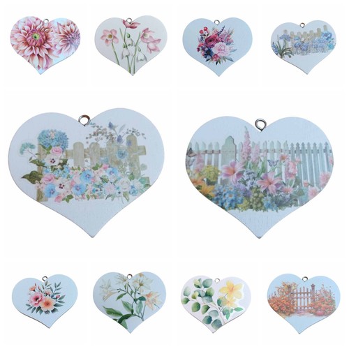 Decorative wooden hearts - decorative,