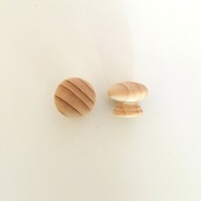  10 x PINE Wooden Knobs-
