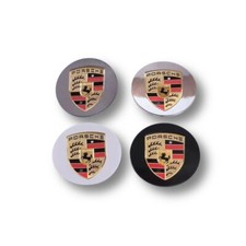 For Porsche 4pcs 76mm Cayenne Panamera Taycan Hubcaps Enjoliveurs de moyeu 