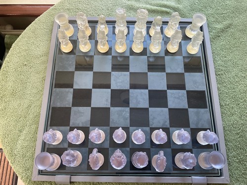 Bohemia glass crystal chess