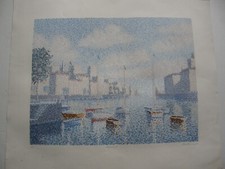 MICK DURANT "MARINA II" LITHOGRAPH A/P 325 SIGNED & NUMBERED  