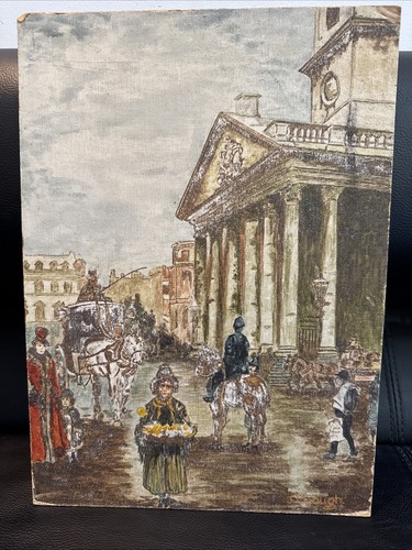 Vintage gough signed oil - j.f.,