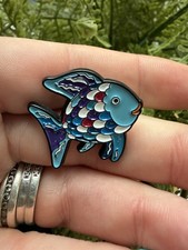 Rainbow fish enamel - fish, pin