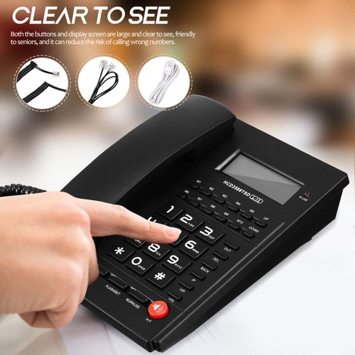 Loud corded telephone - telephone, desk