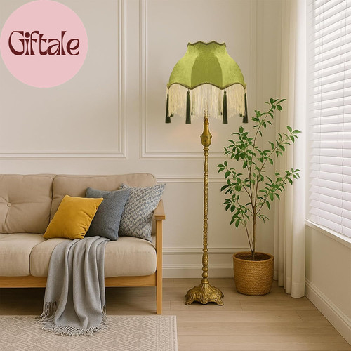 Victorian velvet lamp - victorian,