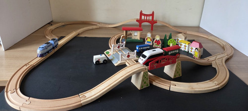 Wooden train set bundle - set,