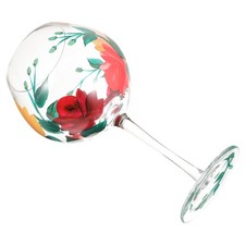  Printed Goblet Wine Glass Balloon Wine Glass with Stem Elegant Wine Glass Gift