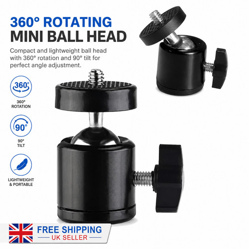 360 swivel ball head - ball, 1/4"