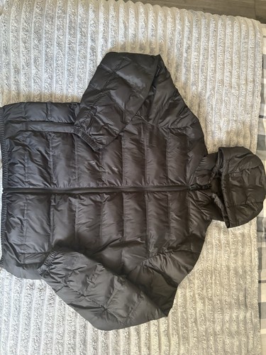 Black zara lightweight puffer - black,