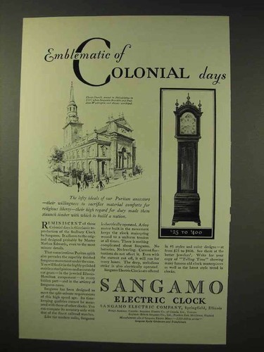 1929 sangamo clock - clock,