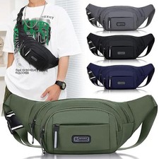 Men Waist Bum Bag Unisex Fanny Pack Travel Camping Holiday Money Belt Pouch