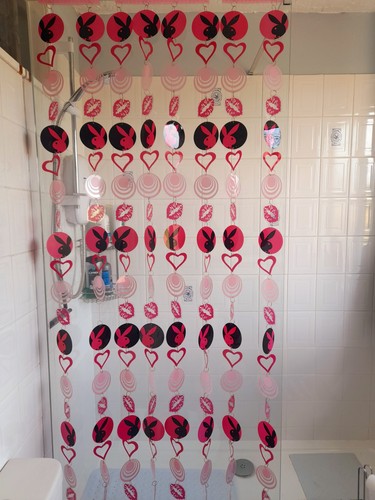 Playboy door curtain hanging - curtain,