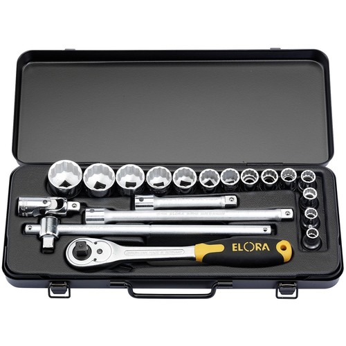 Metric socket set sq dr - 1/2",