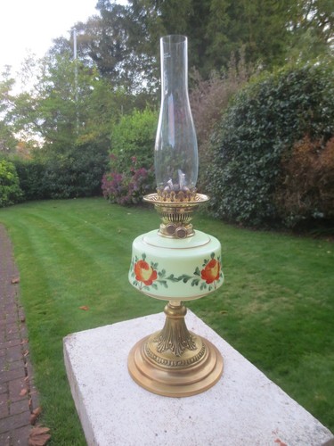 Antique brass glass uranium - antique, &
