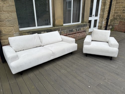 Habitat julien velvet seater - habitat,