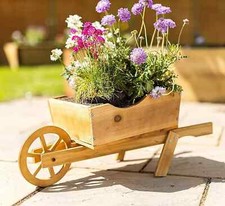 Wooden Wheelbarrow Planter