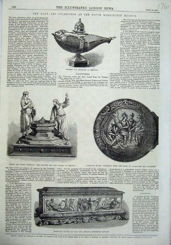 Old antique print kensington - old,