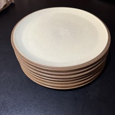 Set of 8 Denby cinnamon Dinner