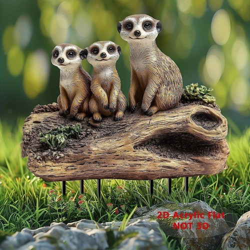 Meerkat garden stake easy - 2d,
