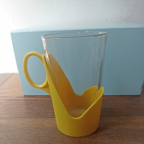 Vintage yellow arcoroc drink - yellow,