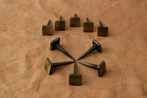 Vintage hand forged nails - vintage,