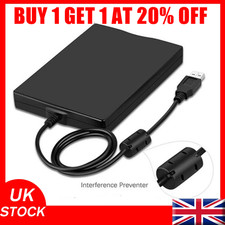 3.5 Inch USB 2.0 Portable External Floppy Disk Drive 1.44Mb Reader FDD PC Laptop