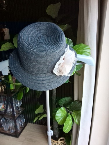 Ladies navy blue cloche - cloche, hat