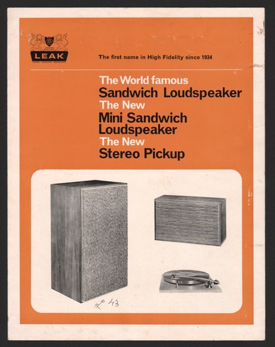 Leak mini sandwich speakers - leak,