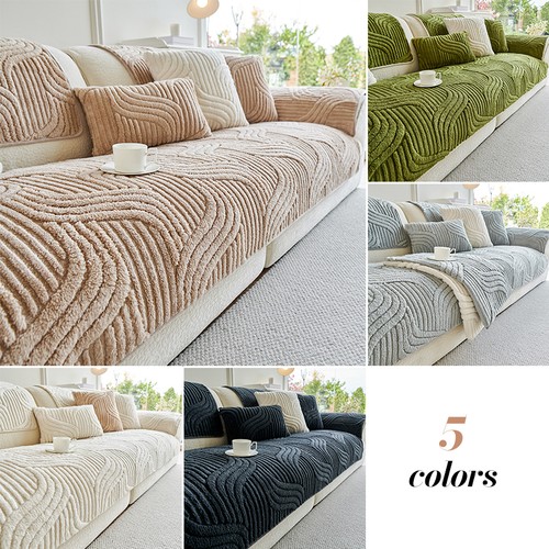 Thick warm plush sofa - plush, cover