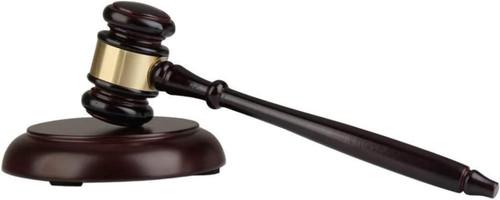 Wooden gavel and block for - wooden,