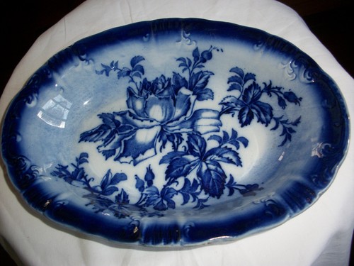 Beautiful antique flow blue - beautiful,