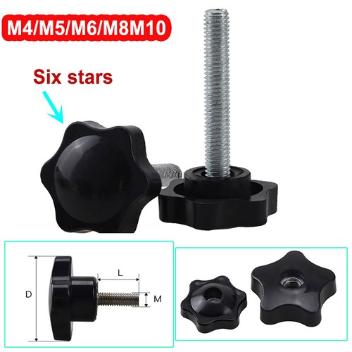 Plastic black thumb - thumb, screw