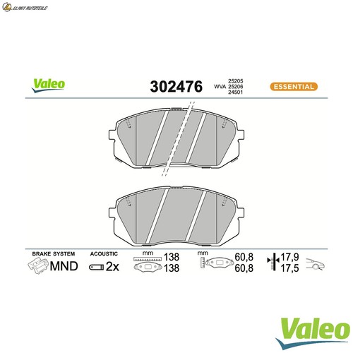 Brake pad set disc - brake,