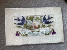 WW1 Patriotic Embroidered SILK