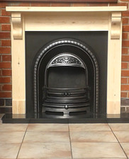 Pine fire surround with a 45mm