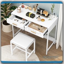 White Dressing Table w/Padded