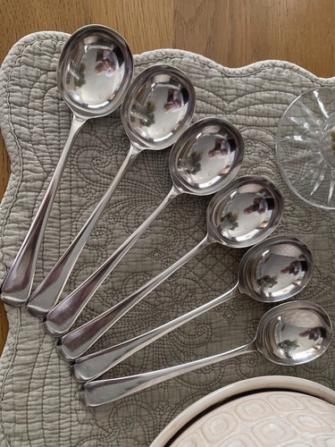 Set vintage soup spoons - vintage,