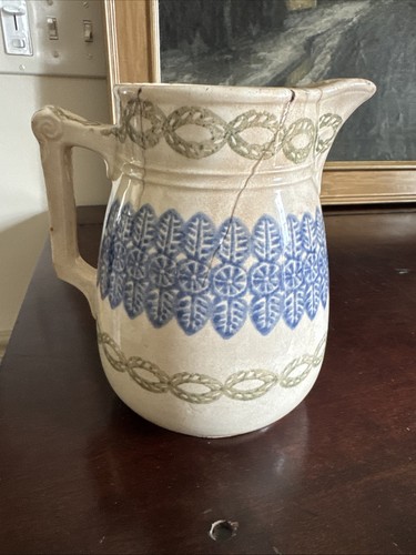 Antique welsh sponge pitcher - welsh,